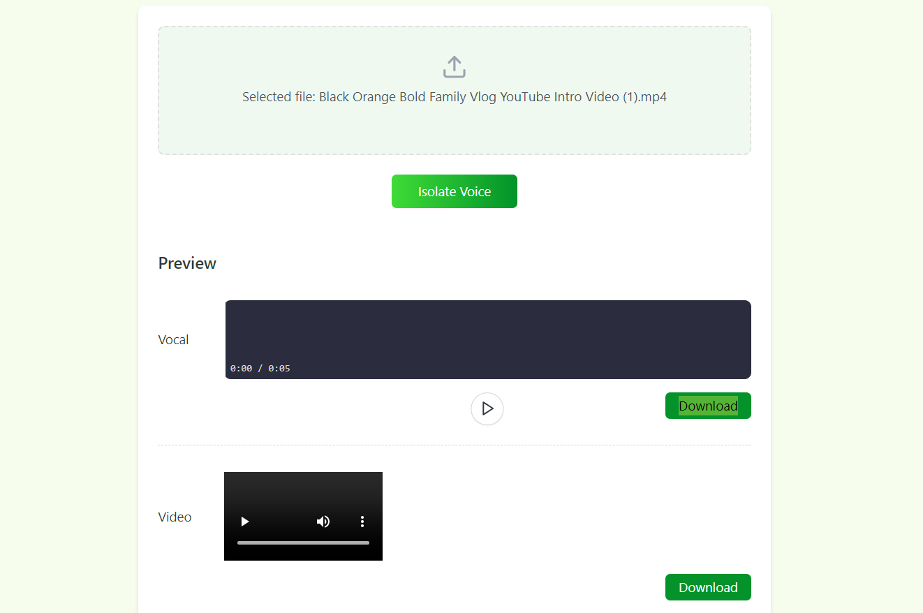 Voice Isolator AI reduces audio noise in your videos